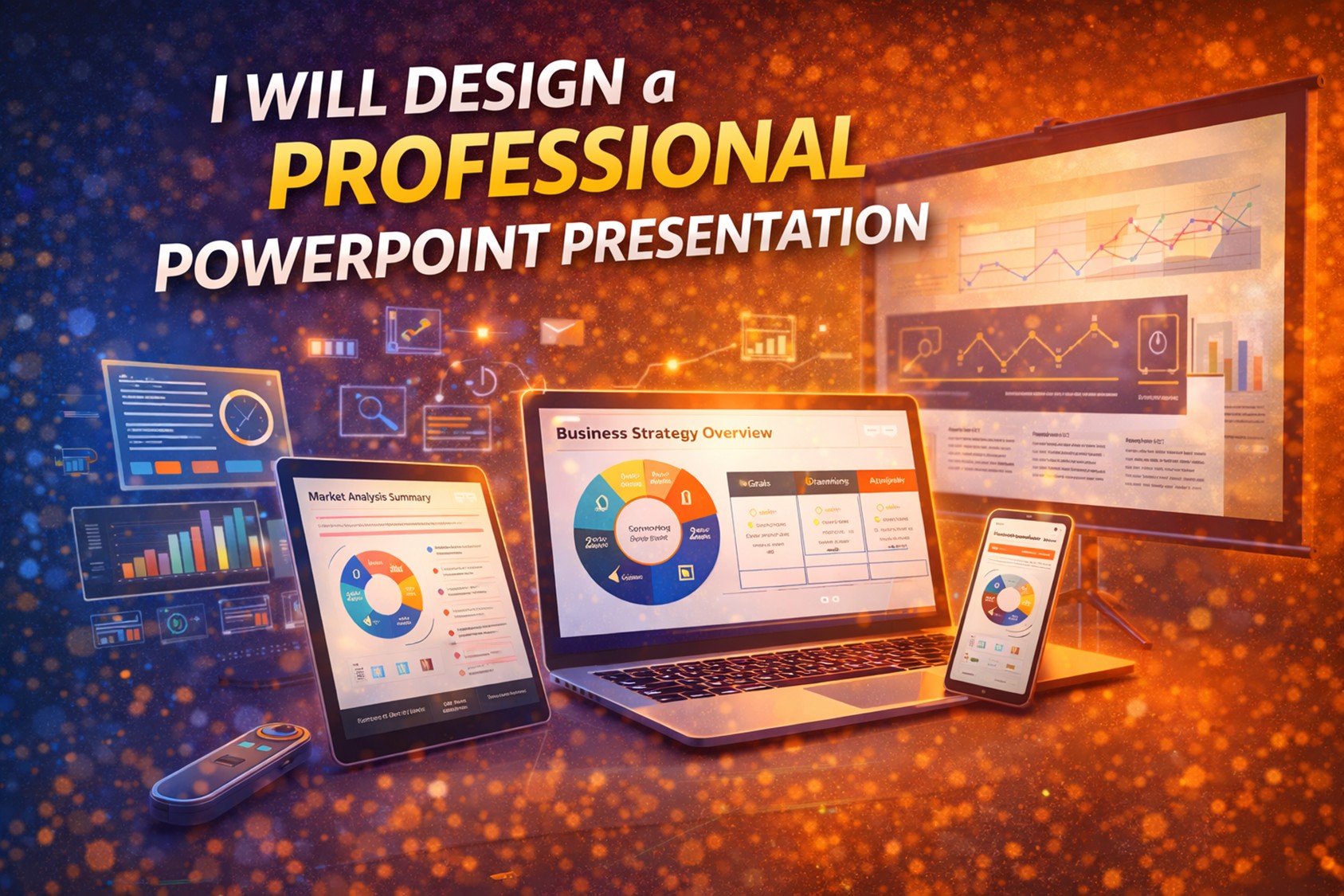 I will design a professional PowerPoint presentation that looks premium, clear, and investor-ready